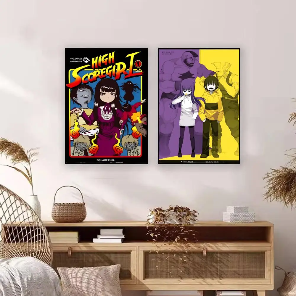 Anime H-Hi Score Girl Poster Premium Art Wall Decor, Simple Ornament for Living and Leisure Areas