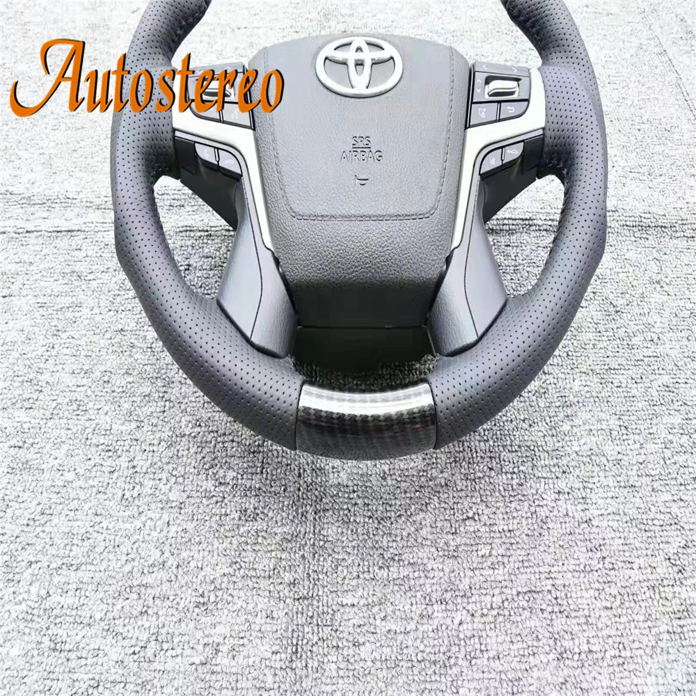 Car Style Steering Wheel For TOYOTA LAND CRUISER LC200 2008-2020 VX GX Size Prado 150 2010-20 Control Coupe Version Suitable SP