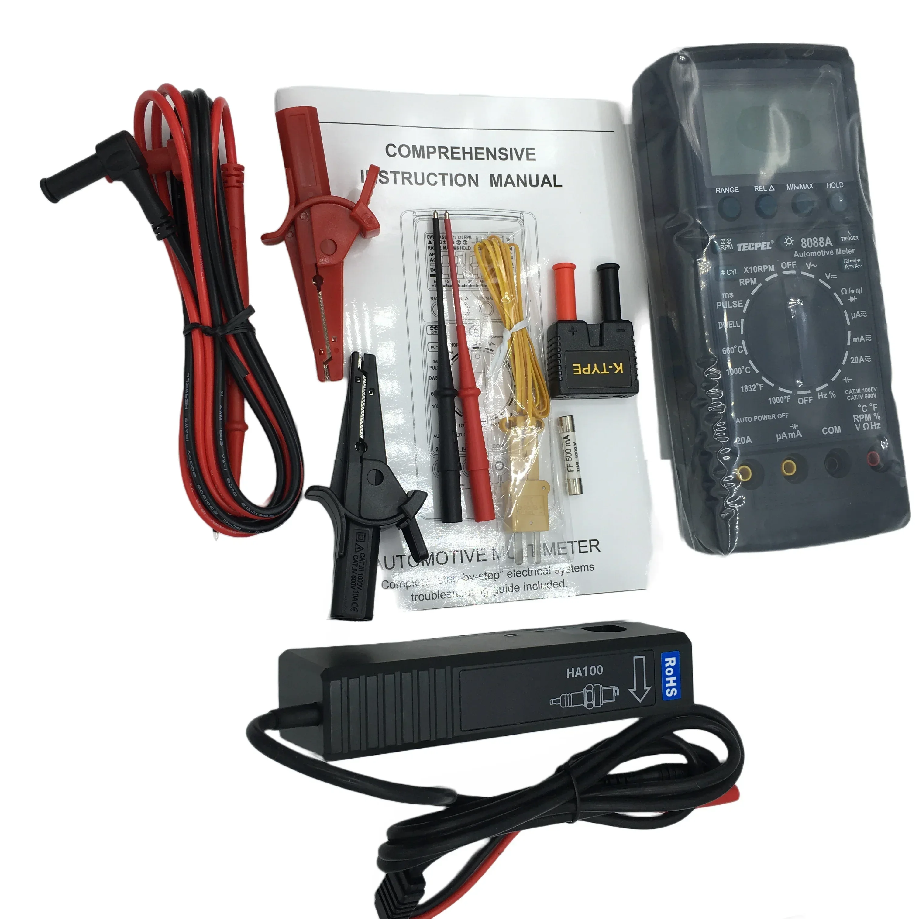 DMM-8088A Digital Automotive Multimeter 20A Autoranging