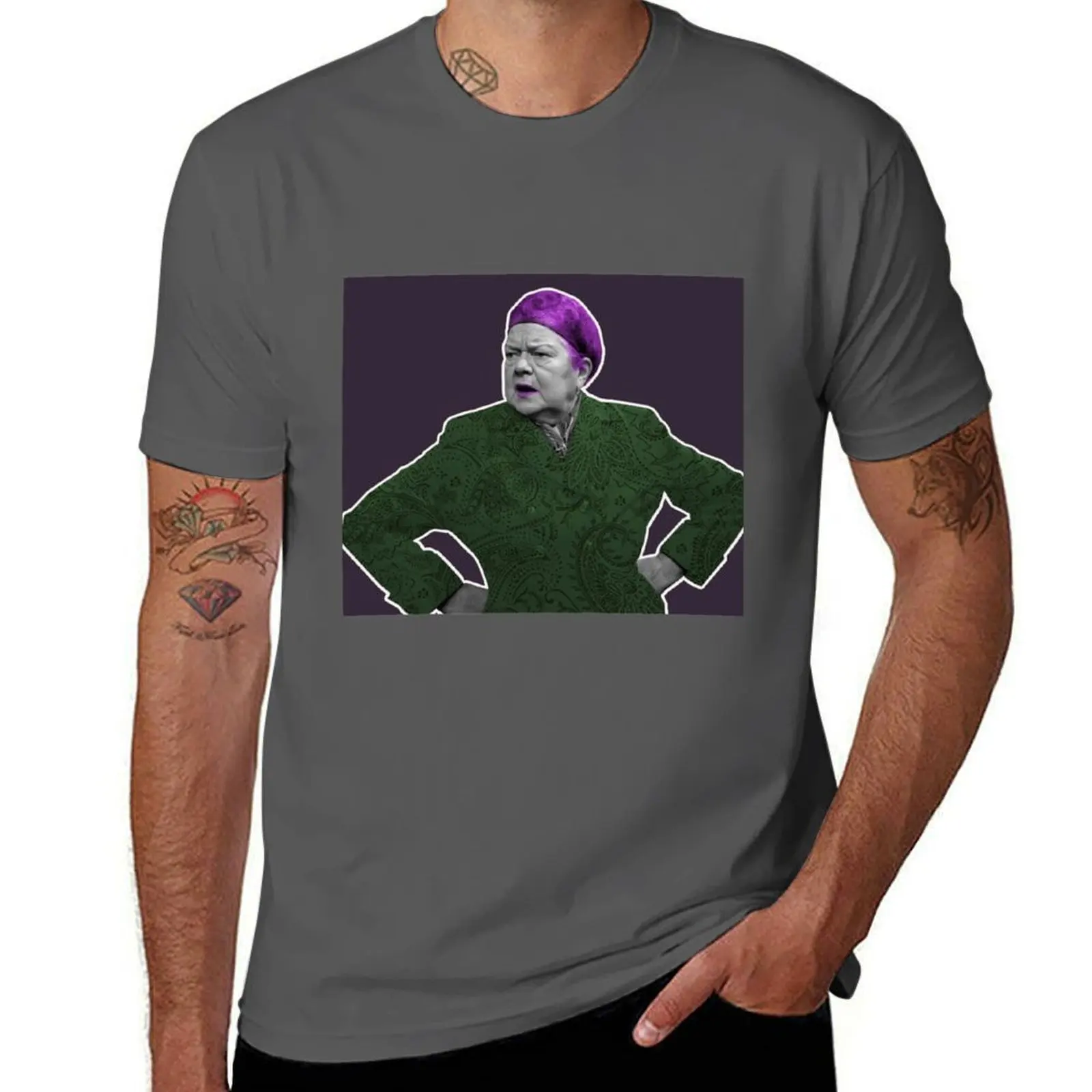 

Ena Sharples T-Shirt Daily Wear Plain Short Sleeve Shirt