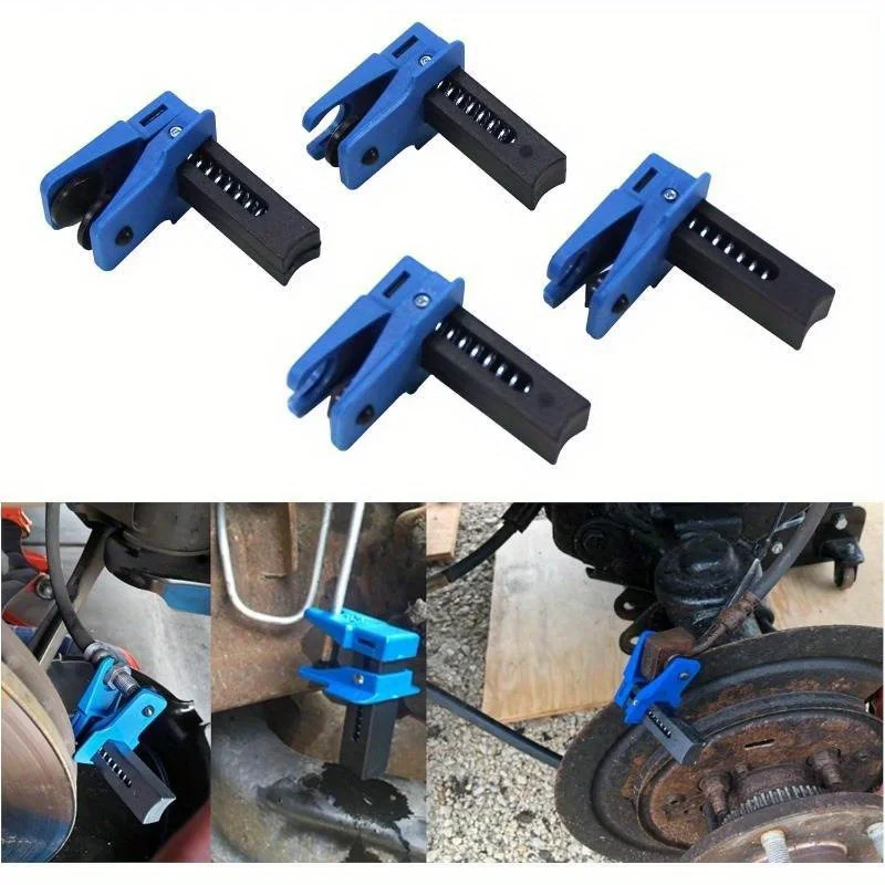 

4 шт. универсальные пластиковые хомуты тормозной магистрали, автомобильные масляные трубы, заглушки сопла, инструменты для уплотнения тормозных трубок и остановки воды