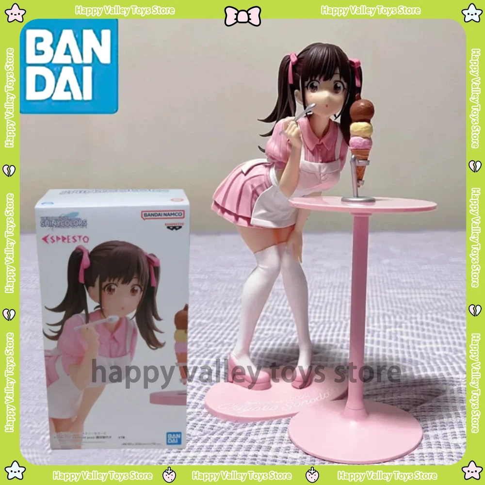 Original Bandai Banpresto The Idolmaster Shiny Colors Sonoda Chiyoko Kawaii Waifu Anime Figure Collectible Model Toys Kids Gifts