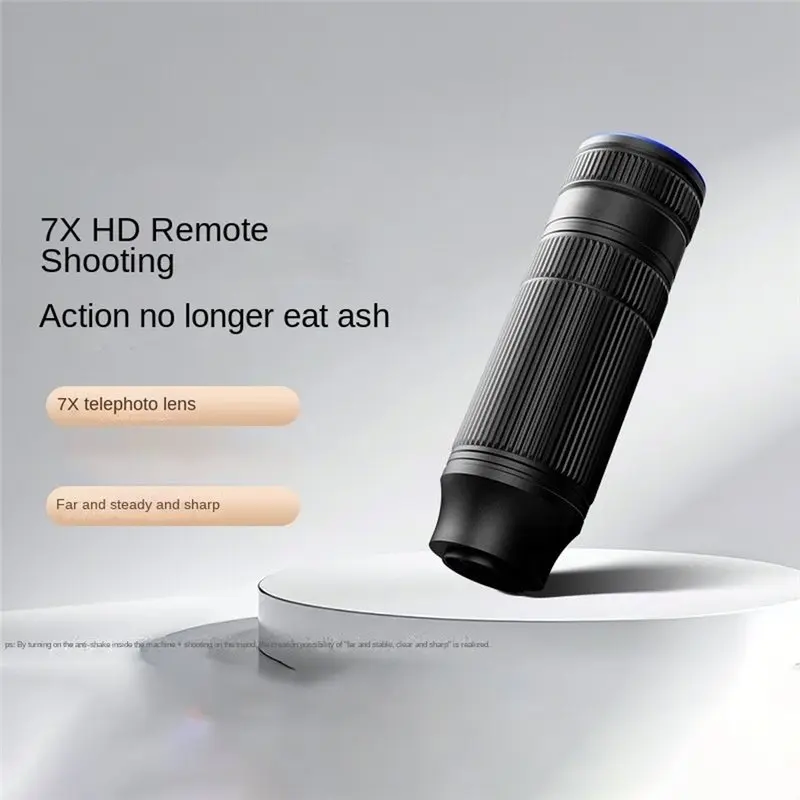 AT82-For Vlog Concert Photography 7X Telephoto Lens For DJI Action 5Pro/4 HD Landscape Portrait Accessories, 1PC
