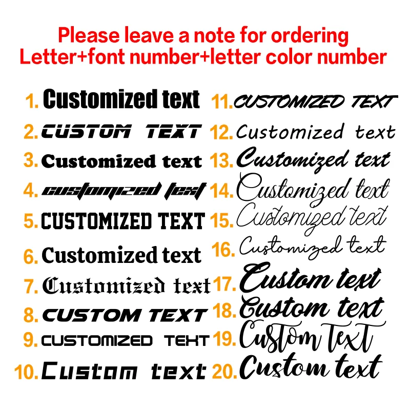 Custom Personality Text Name Car Sticker Windshield Bumper Motorcycle Bike Helmet Vinyl Signature Reflective Sticker