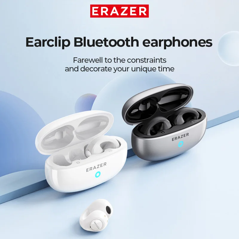 ERAZER XT83 PRO Wireless phones Bluetooth 5.3 ears Earclip Design Touch Control Bone Conduction Earbuds Sports Heads With Mic