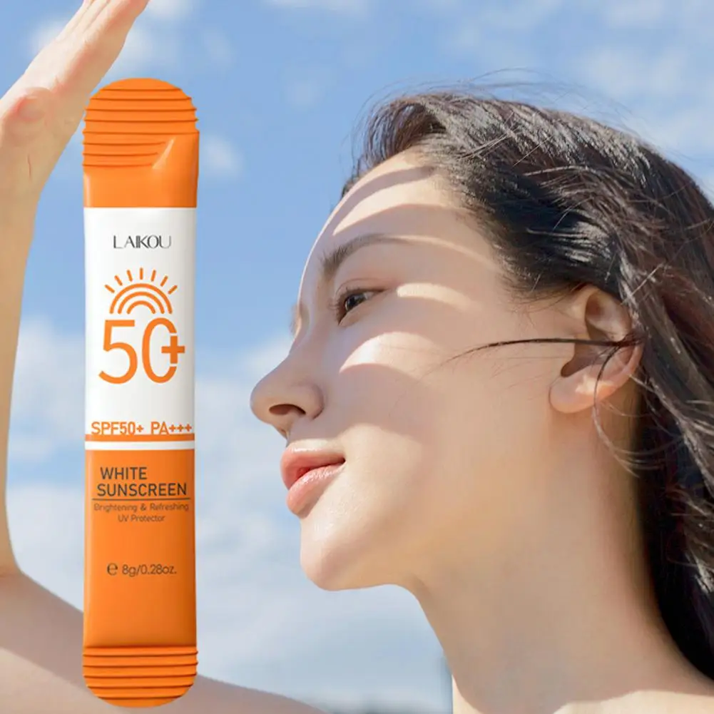 Crema de protección solar de aislamiento, bloqueador solar SPF50 + PA +++, cuidado protector solar, leche hidratante facial, protector solar hidratante UV, 1 ud.