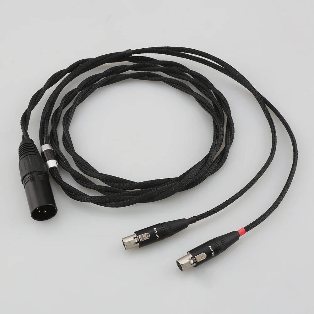 16 Cores 4 Pin XLR 4.4MM Balanced Earphone Headphone Upgrade Cable for Audeze LCD-3 LCD3 LCD-2 LCD2 LCD-4