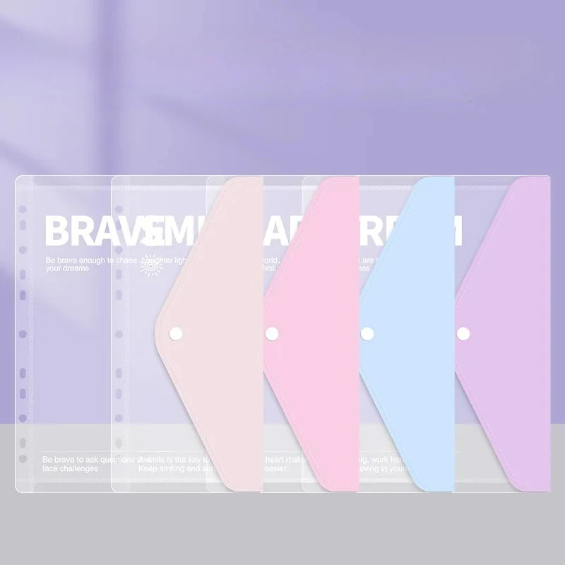 

Filing Products School A4 File Bag, Punched Loose Leaf Folder, Booklet, Ins Transparent Student Exam Paper Office Storage Book