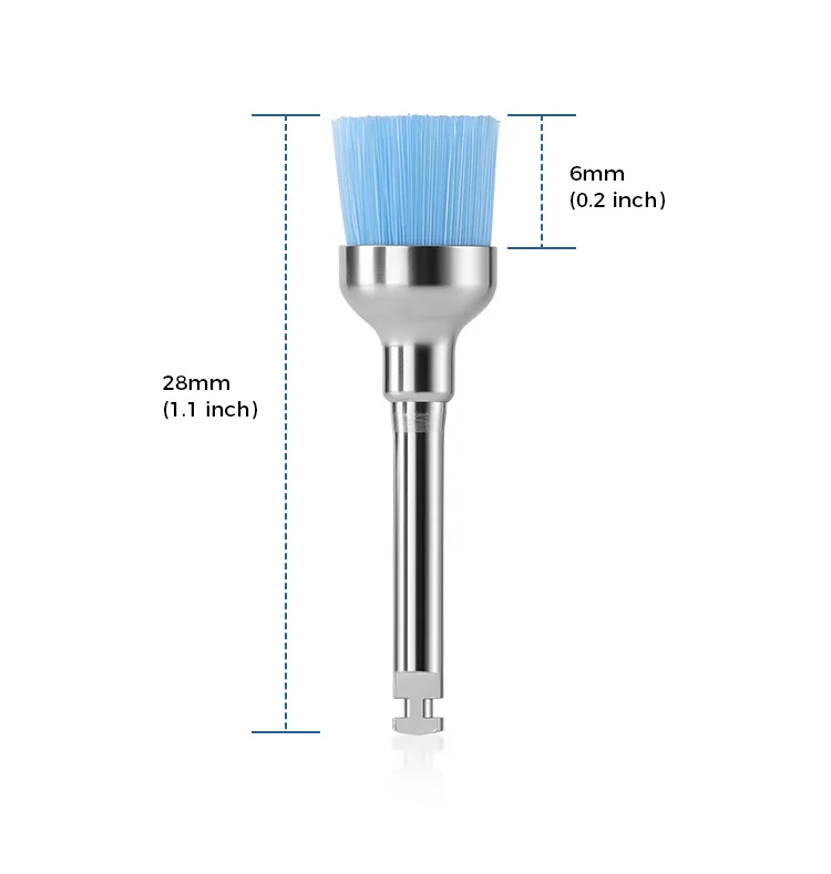 10PCS AZDENT Dental Polieren Pinsel Aluminium Oxid Siliziumkarbid Polieren Prophy Pinsel Werkzeug für Contra Winkel Handstück – Detail 24