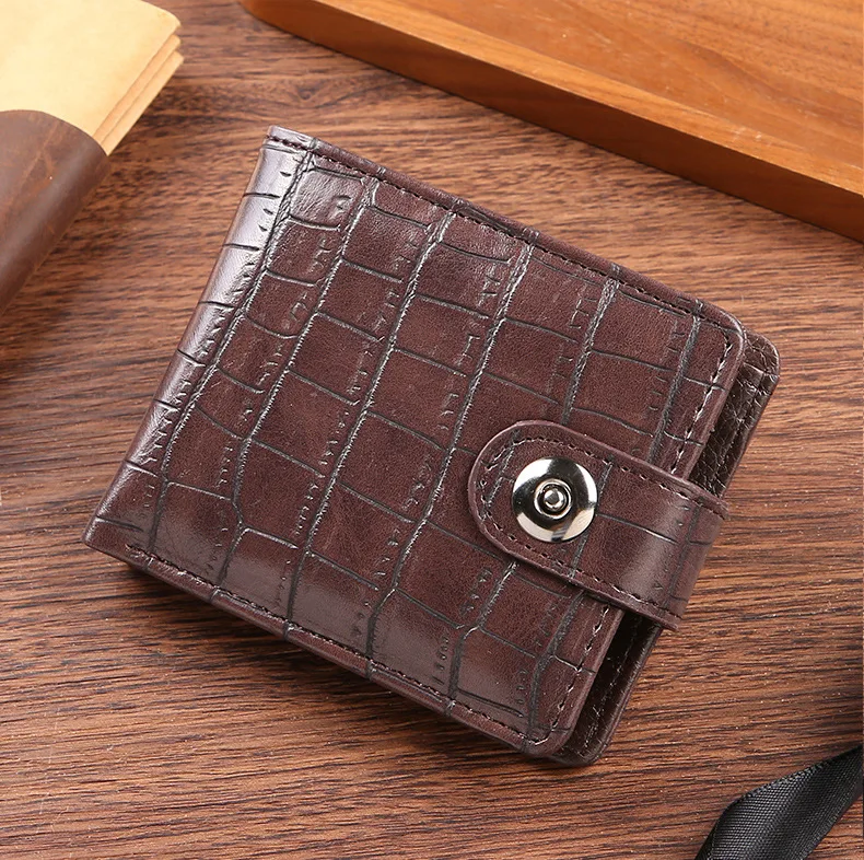 Small Hasp New Short Men Wallets Slim Card Holder Male Purses Luxury PU Leather Coin Pocket High Quality Small Men's Wallet