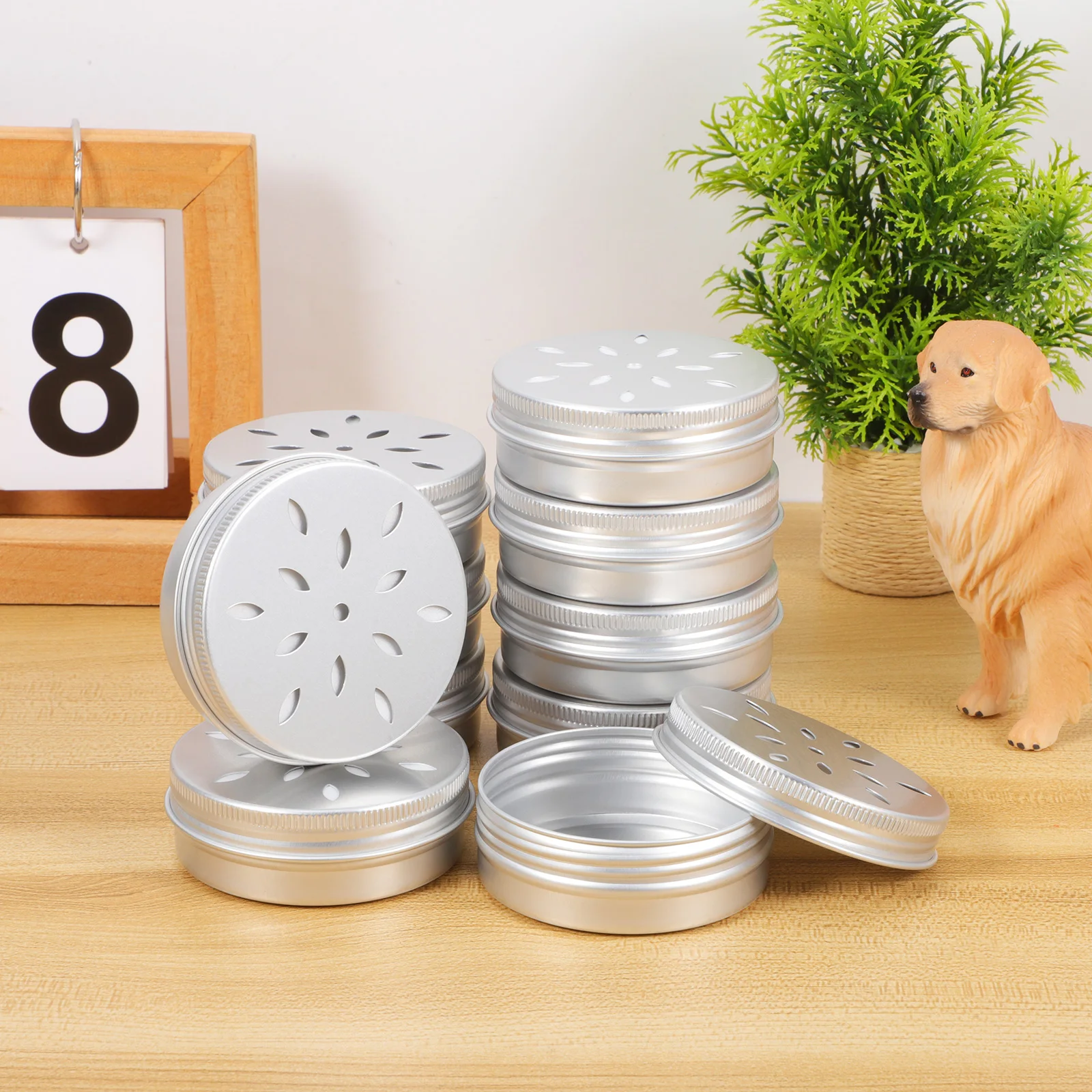

10 Pcs Training Jar Dog Container Work Supplies Dogs Tool Body Accessory Tins Aluminum Case