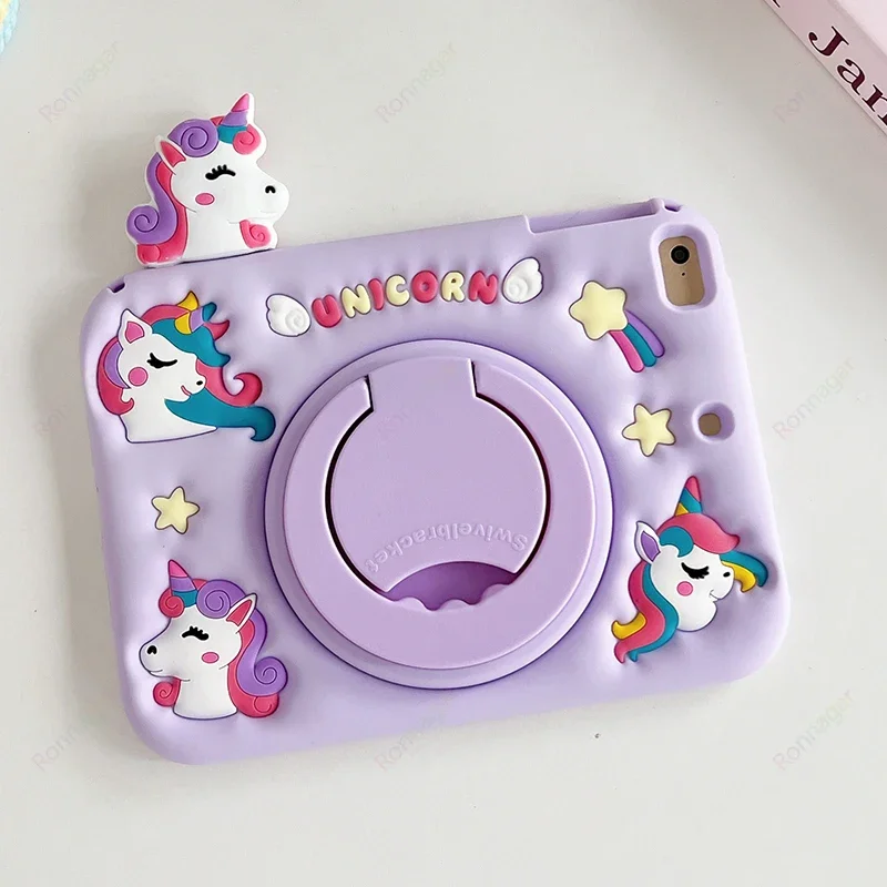 Cartoon Pony Tablet Case for Xiaomi Redmi Pad SE Case 11 inch 2023 Kids Girls Cute Cover for redmi pad se 11'' Rotating Stand