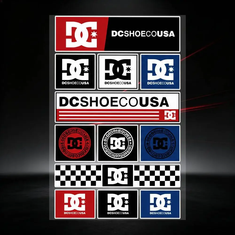 Poster D-D-C-S-H-O-E-C-O-U-S-A Universal Multi-Purpose Reflective Waterproof Stickers Scratch Conceal For Auto Bike Helmet