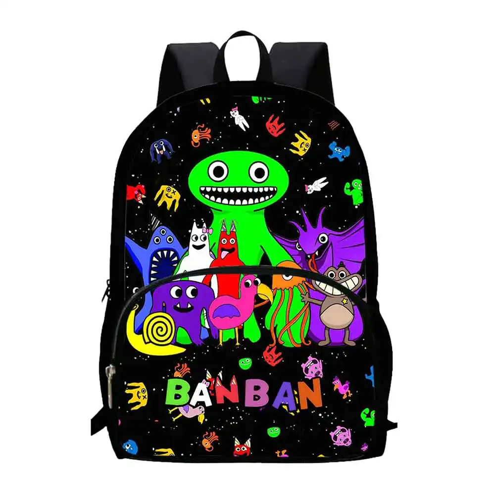 Garten Anime BanBan School Backpack for Grade 1-4,School Bags for Boys and Girls, Children Backpacks,Print Logo PleBag