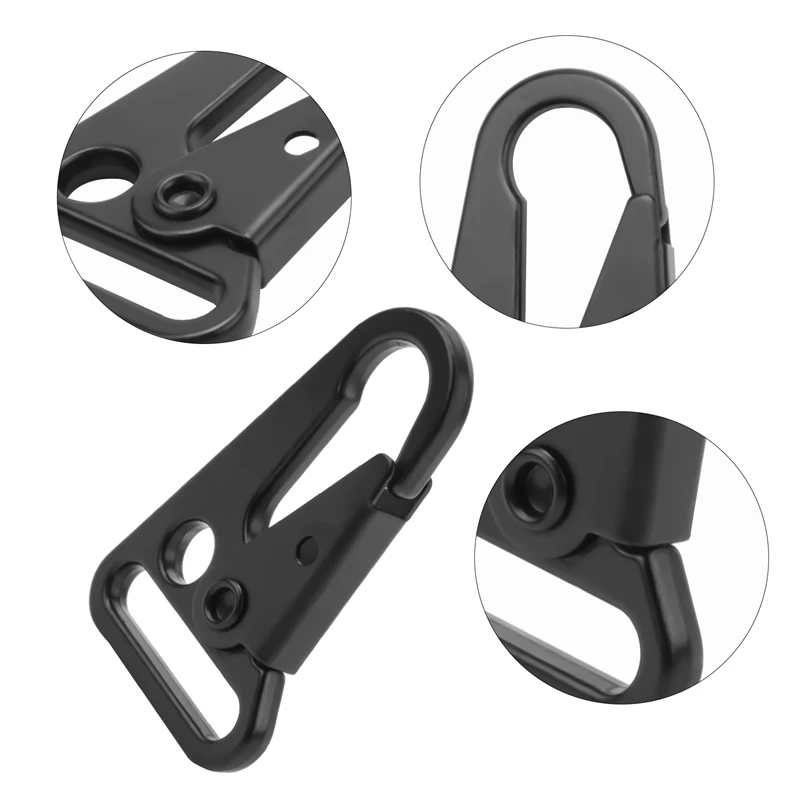 15 Pcs bocca allargata Clip Sling Clasp Olecranon Hook per Sling outdoor Bag zaino, moschettone portachiavi moschettoni