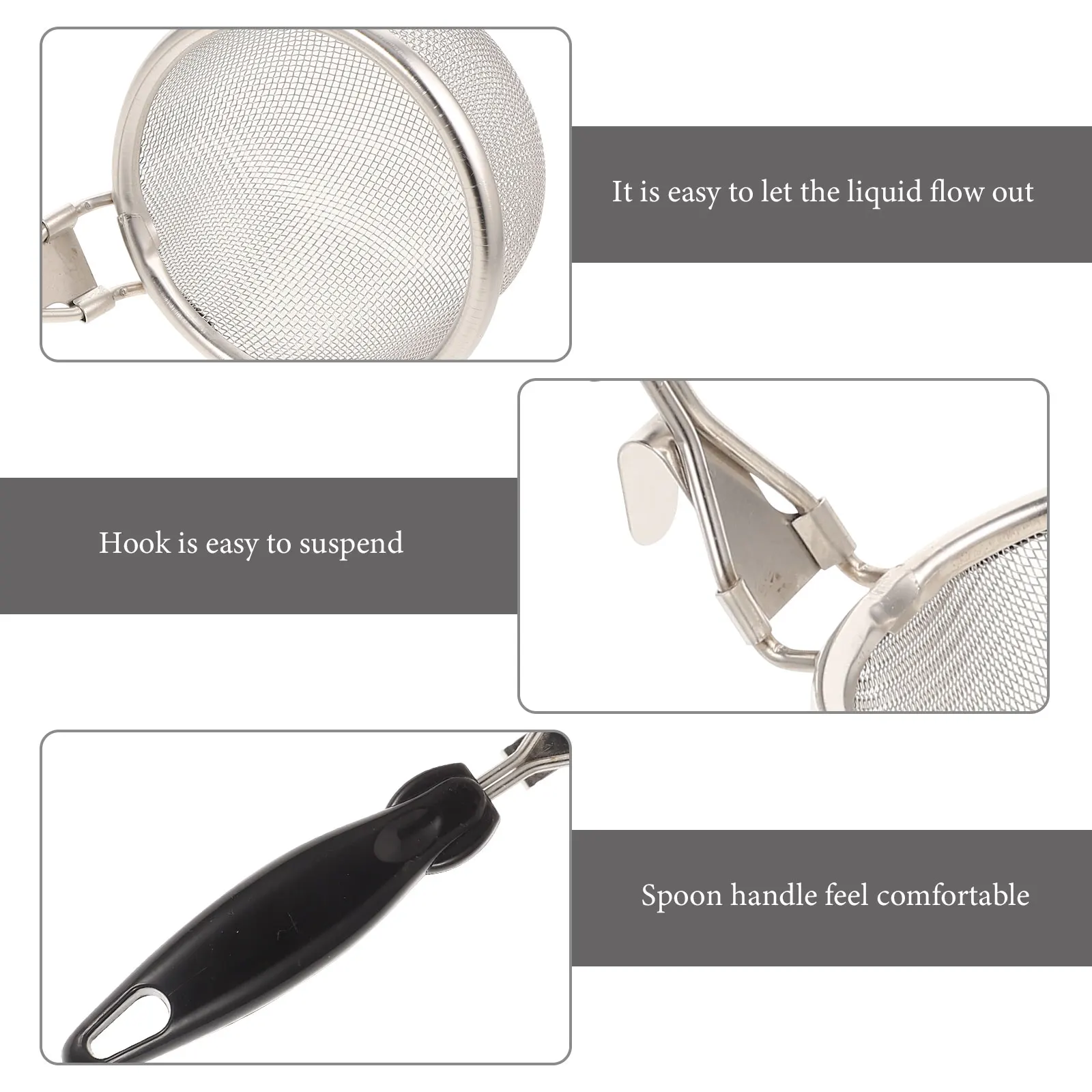 

Cooking Strainer Spoon Stainless Steel Slotted Spoon For Noodle Hot Pot Small Size Heavy Duty Heat Resistant Kitchen Tool