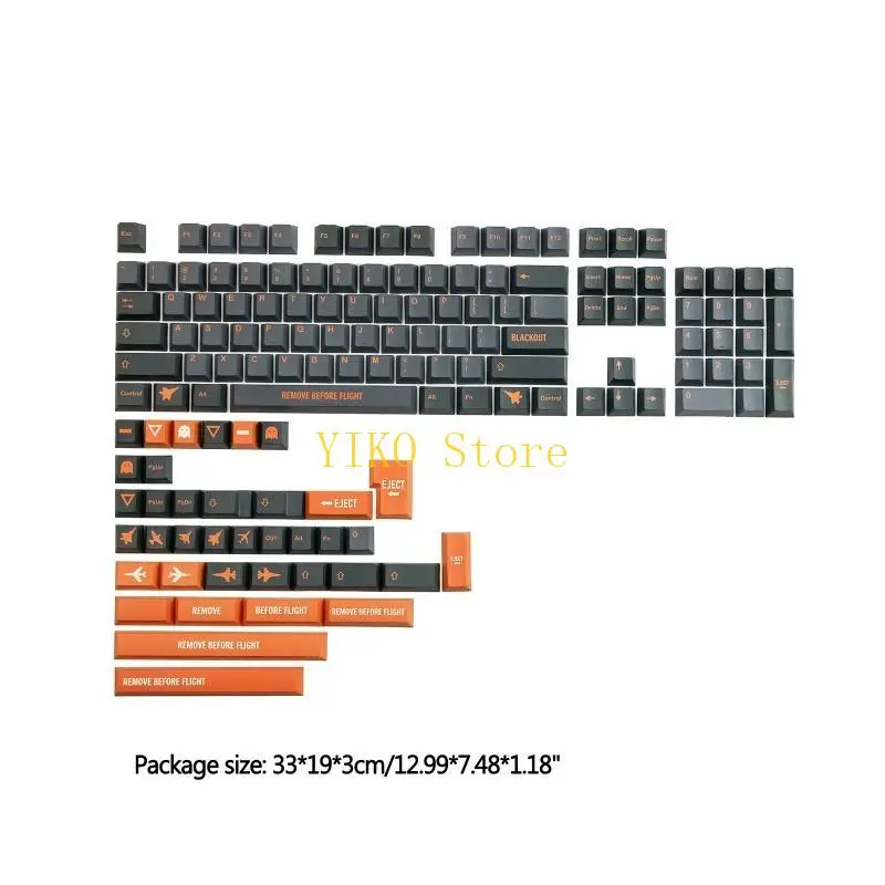 K32C 142 Miếng Keycap PBT Anh Đào Profile DYE-SUB Keycap Cho Cherry MX Switch Bàn Phím Cơ GK61 SK61 TKL87 108 Keycaps
