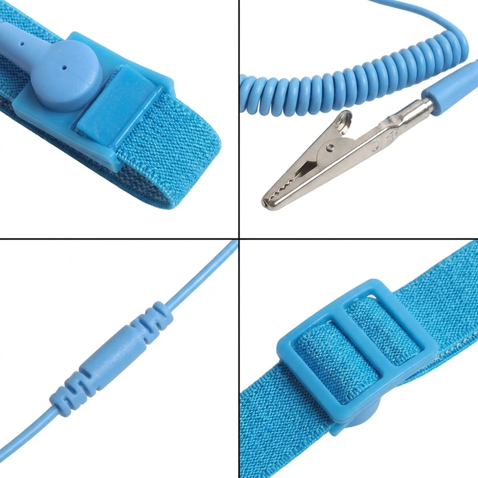 Adjustable for static Wrist Strap with for alligator Clip Suitable for Electrostatic Protection in a Variety of Applications