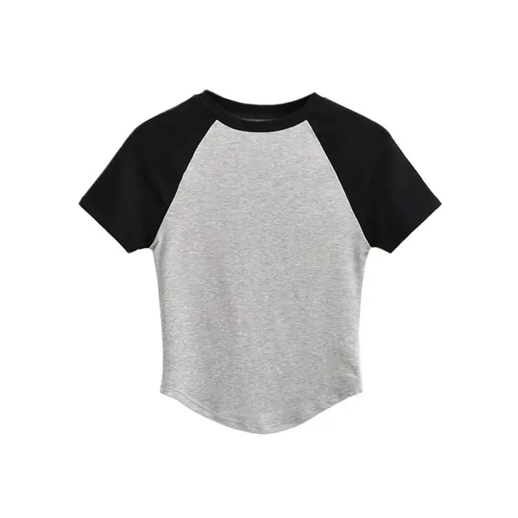 المرأة الربط هيم الأعلى ort irt خمر Sle سليم صالح تي شيرت Svel البلوز آخر 00% النسيج الصيف #3