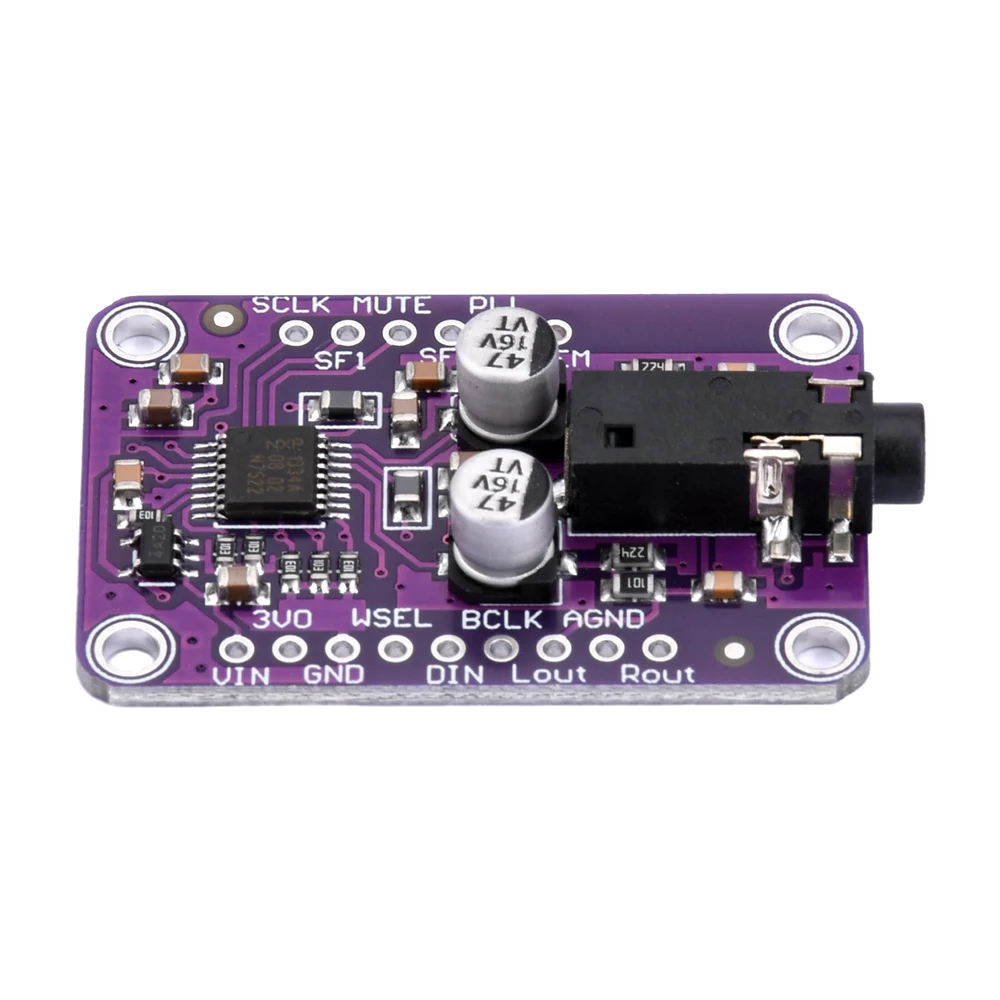 Modulo DAC 1334 UDA1334A DAC Audio Stereo Decoder Module I2S 16/20/24 bit sinistra scheda di decodifica dati comprovata per Arduino 3.3V-5V