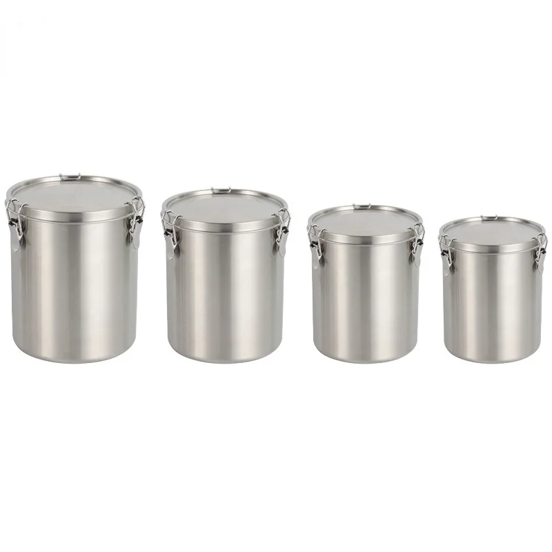 520/1000/1600/2500ML Stainless Steel Storage Tank Sealed Tea Tank Outdoor Simple Storage Tank Grain Tank