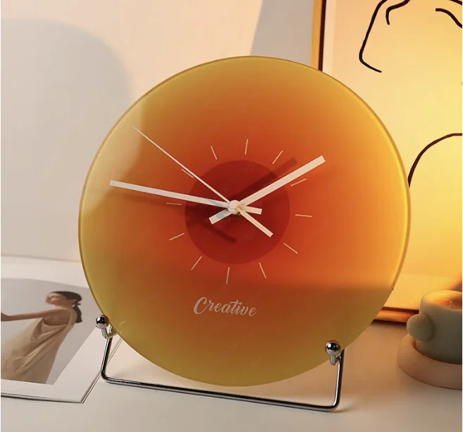 

Часы с закатом, строгий выбор, настенные украшения для спальни в скандинавском стиле, украшение для гостиной знаменитостей в Интернете
