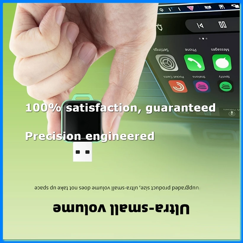 

2in1 Wireless CarPlay Android Auto Wireless Adapter Smart Mini AI Box Plug and Play WiFi Fast Connect Universal-ELEC