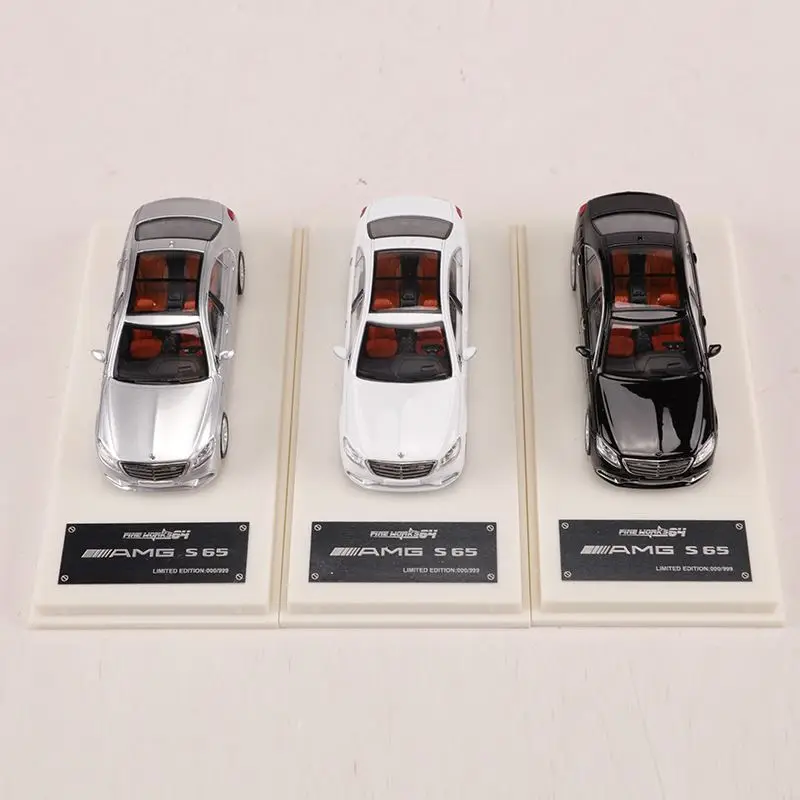 Fine Works 1:64 S65 W222 voiture en alliage moulé sous pression et véhicules jouets modèle de voiture Miniature échelle modèle de voiture pour les enfants
