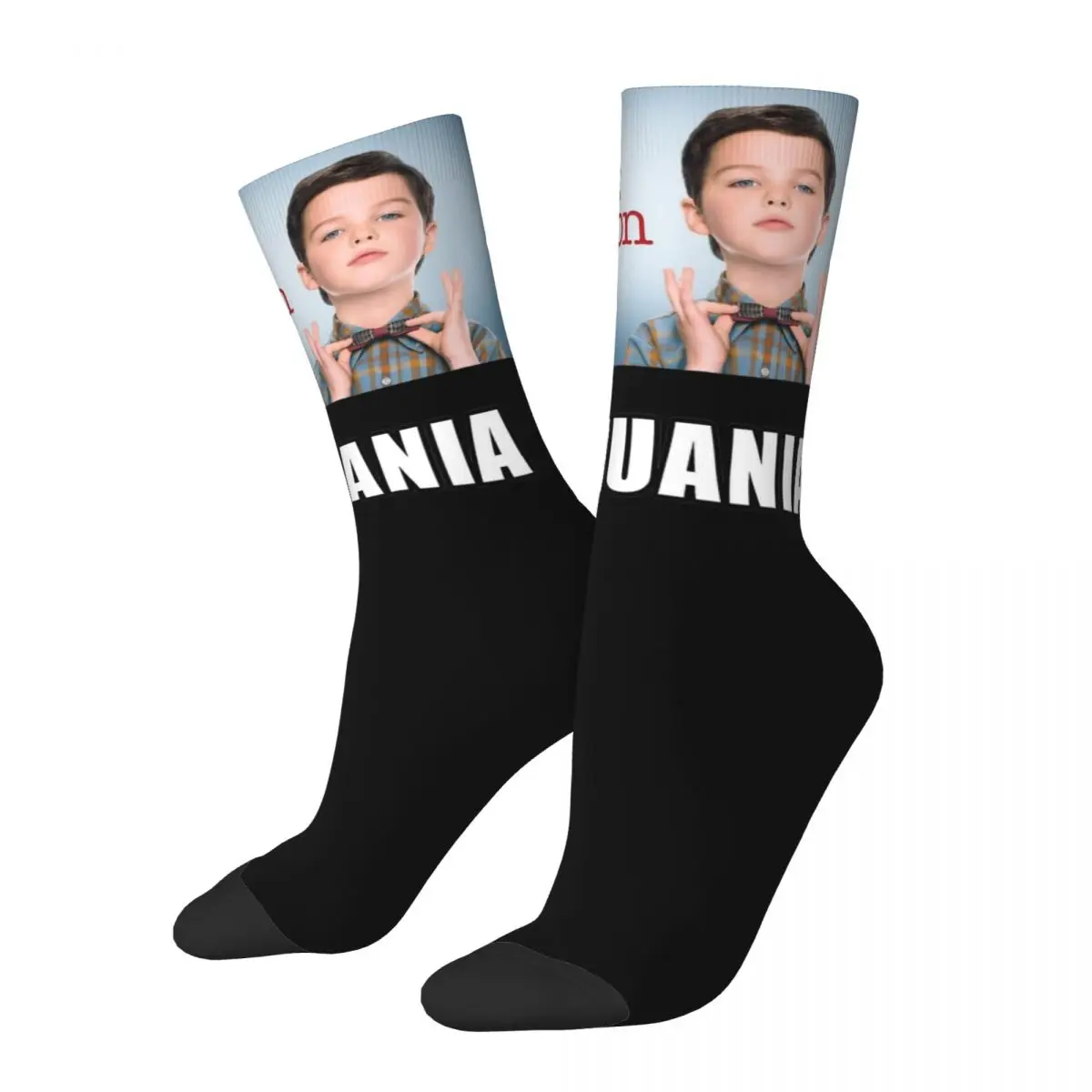 Harajuku Female Male Socks Funny Young Sheldon Comedy Lithuania Merchandise Cute Sheldon Cooper Skateboard Socks All Season