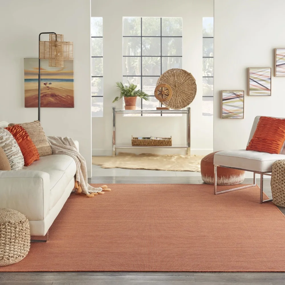 

Positano Indoor/Outdoor Terracotta 8' x 10' Area Rug, (8x10)