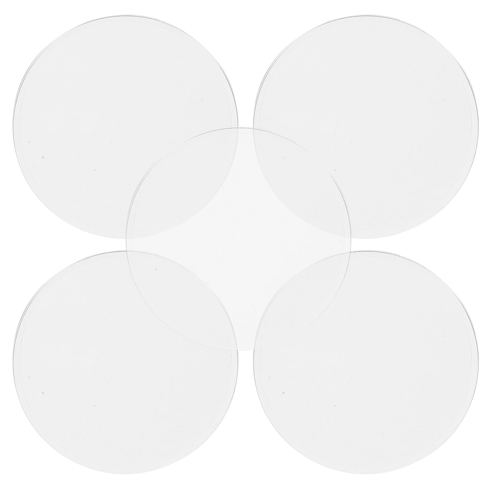 

6pcs Double Convex Lens Science Teaching Tool Physics Optical Biconvex Clear Transparent Lens Set For Experiment Learning Aid