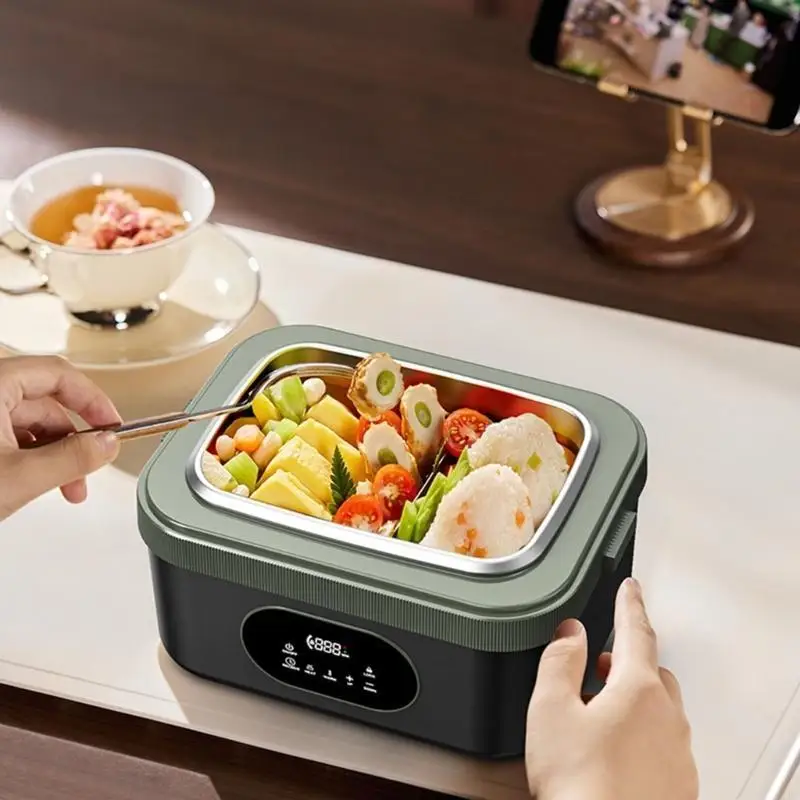 

Rechargeable Lunch Box Cordless Heating System Large Capacity Durable ABS Metal Construction
