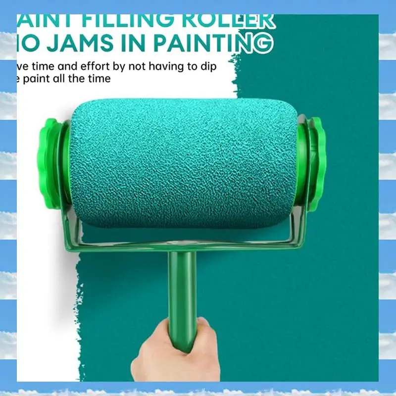 

A11I Профессиональный набор малярных валиков из 6 предметов для стен и потолков — выдвижная кисть, лоток, ролики, мешалка — не капельная