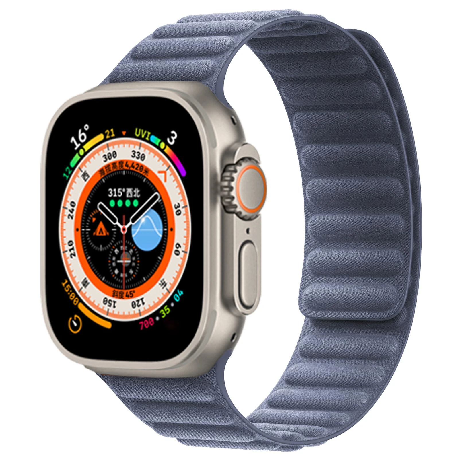 Feingewebtes Armband für Apple Watch Band Ultra 2 49 mm 44 mm 40 mm 45 mm 41 46 mm Magnetschlaufe Correa-Armband iWatch Serie 9 8 SE 7 10
