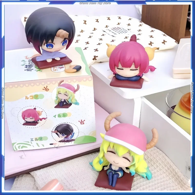 

In Stock Kobayashi'S Dragon Maid S Q Version Figure Ver. Onsen Trip Trendy Toy Desktop Decoration Ornament Collectible toys gift