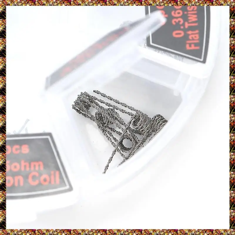 BTCL 48Pcs/Set Single Coils Platte Iron-Chromium-Aluminum Heating Wire Resistance Premade Prebuilt Coil Hot Wire Replacement