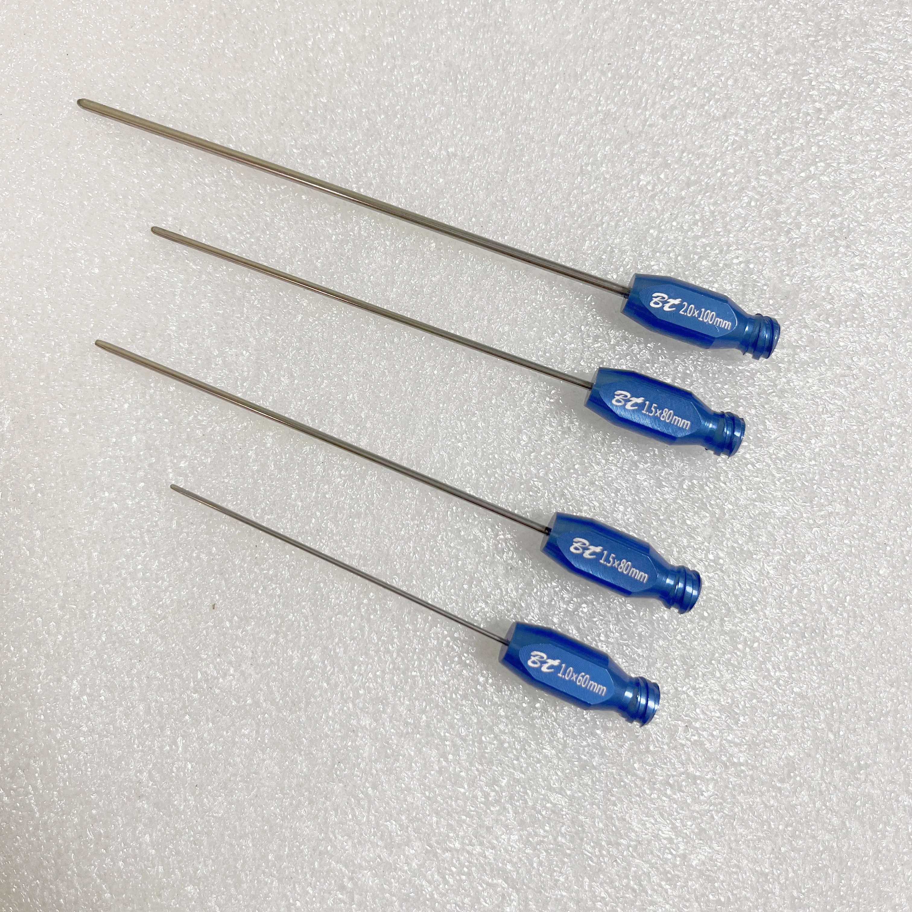 Small Fat Cannula Set Facial Micro-Fat Grafting Cannulas with Luer Lock Hub & for Cosmetic Procedures
