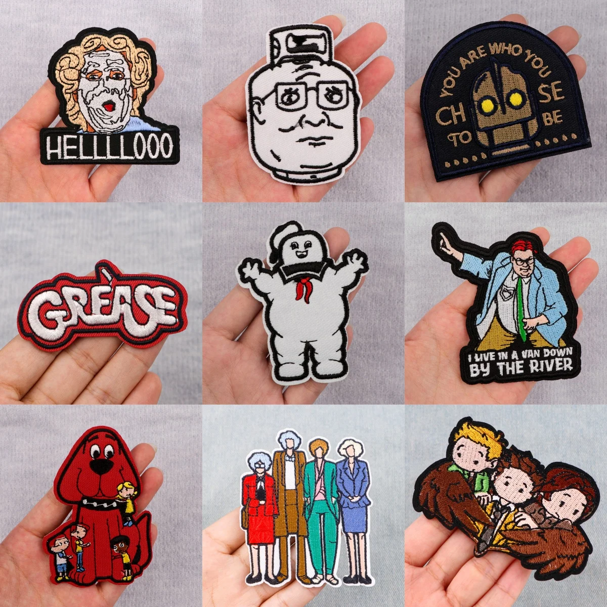 Movie Patches On Clothes TV SHOW Supernatural Embroidered Patches Cartoon Sew Badges Iron On Patch DIY Clothing Accessories