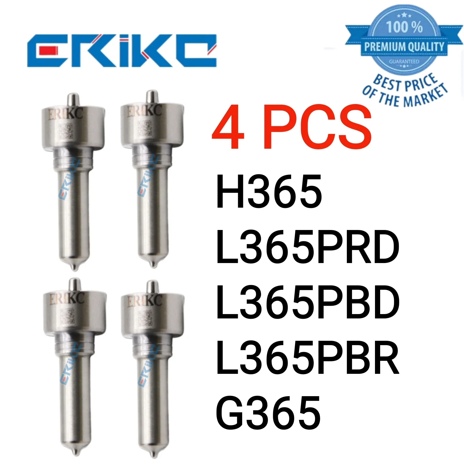 

4 PCS H365 Common Rail Nozzle L365PRD L365PBD L365PBR G365 Jet Nozzle Assy for For INJECTOR 28489548 25195086 28264951 28239766