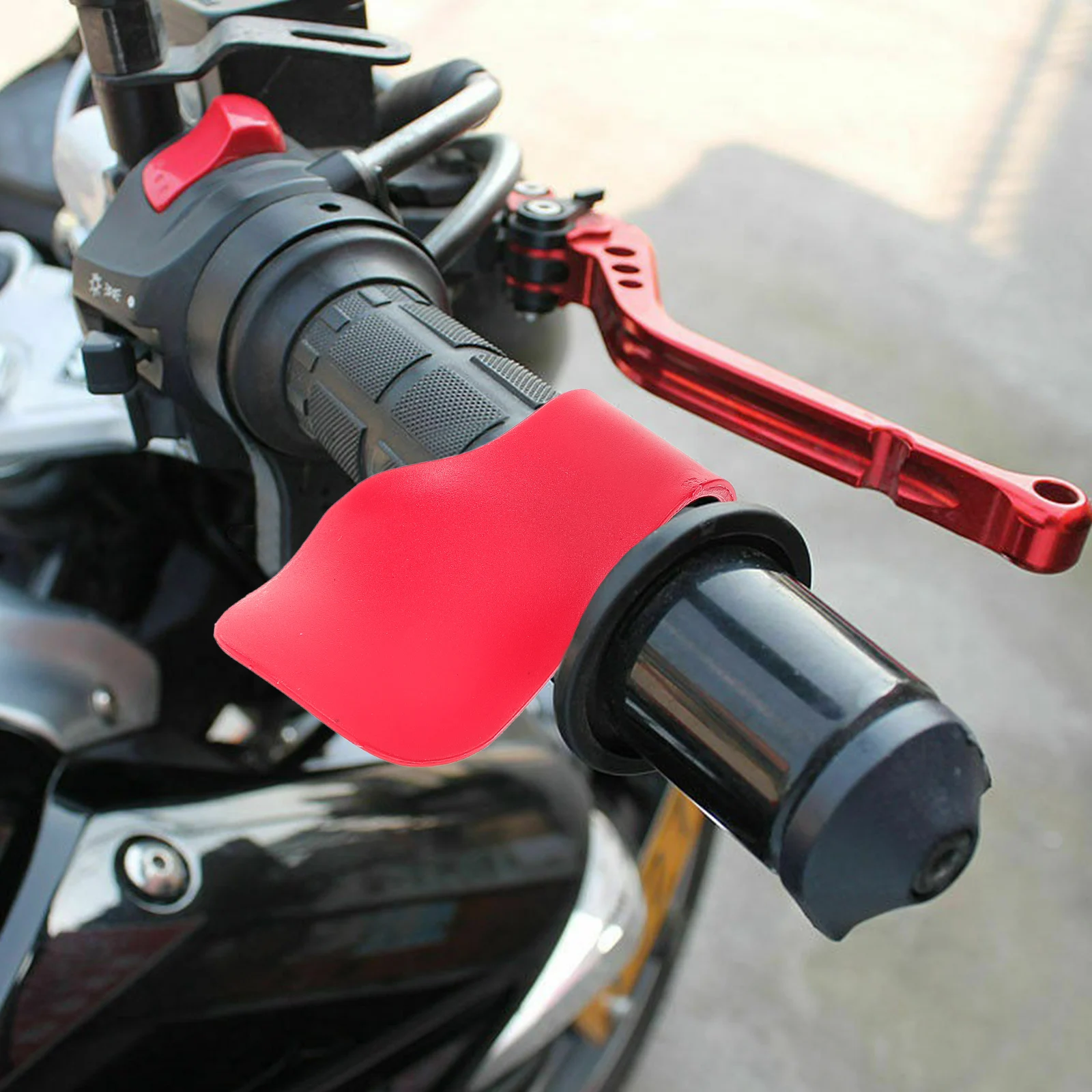 

6pcs Motorcycle Throttle Assist Wrist Rest Clip Electric Bike Scooter ABS Cruise Control Grip Thumb Aid Accessories