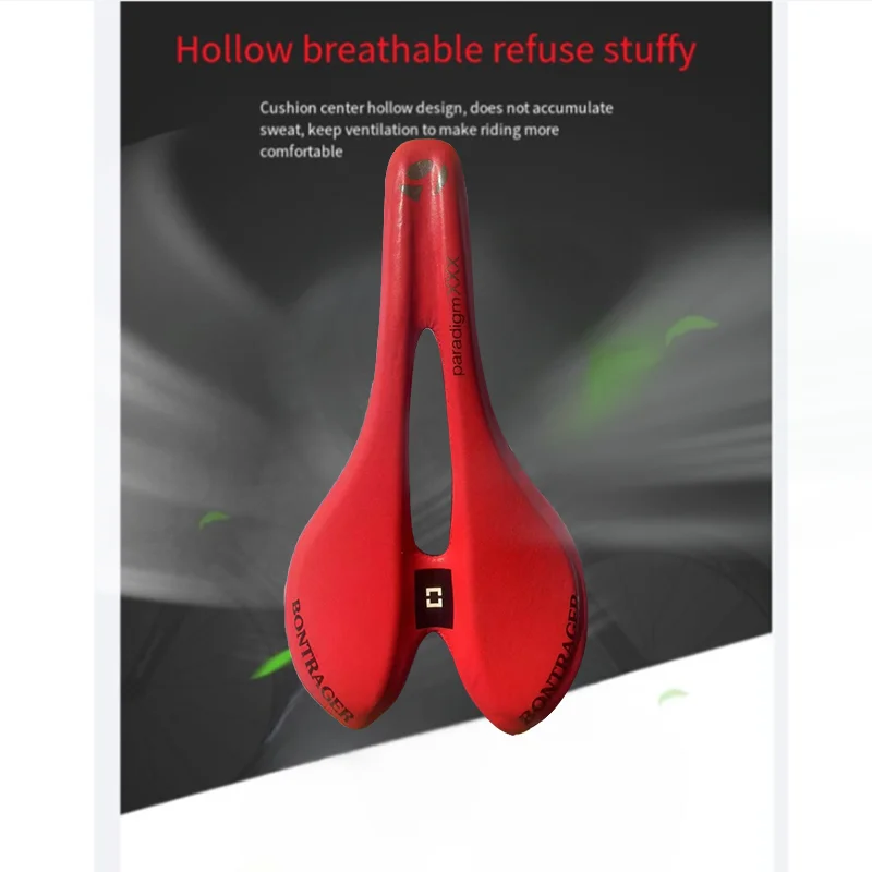Bontrager Rot/Schwarz Carbon +EVA+PU Ultra Weich, Weich, Hohl und Atmungsaktiv Rennradsattel MTB-Sattel Carbon-Sattel – Detail 4