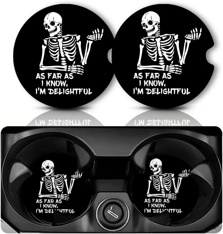 

Car Coasters for Cup Holders Car Cup Holder Coasters 2 Pack Holder Coasters for Car Anti Slip Rubber Cups Mat 2.7in