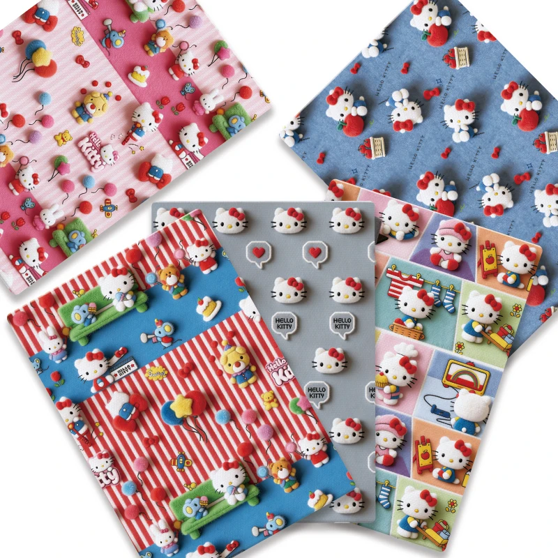 

Cartoon Cute DIY Handmade Patchwork Sewing Fabric 140cm Children's Printed Fabric Hot-Selling Baby Home Dress Fabric