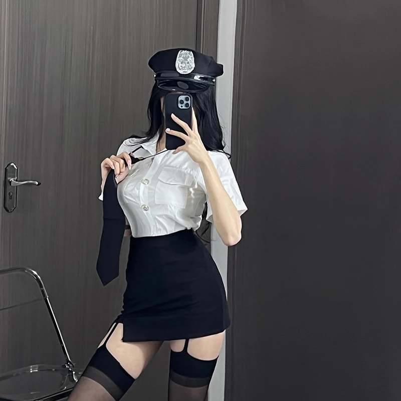 

Сексуальный полицейский женский комплект orm, Хэллоуин, ночной клуб, бар, чистое желание, воздушный стюард, косплей, костюм Live Broaasters, наряд