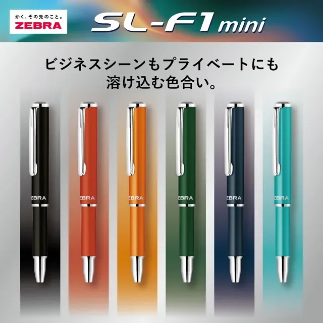 Zebra SL F1 mini N Teleskop-Kugelschreiber 0,7 mm Spitze Vollständig einziehbar Ohne Kappe Clean All-in-One 4C&0,7 Nachfüllmine Taschenformat Tintenschreiber Schwarz – Detail 2