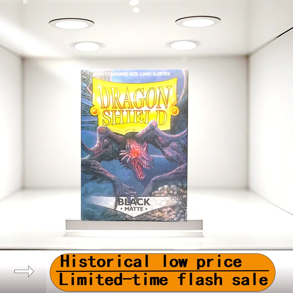 

66X91 мм, 100 шт./кор.MATTE, рукава для черных карт, чехол для карт Dragon Shield, защита для карт для PKM/Star Reals, настольные игры