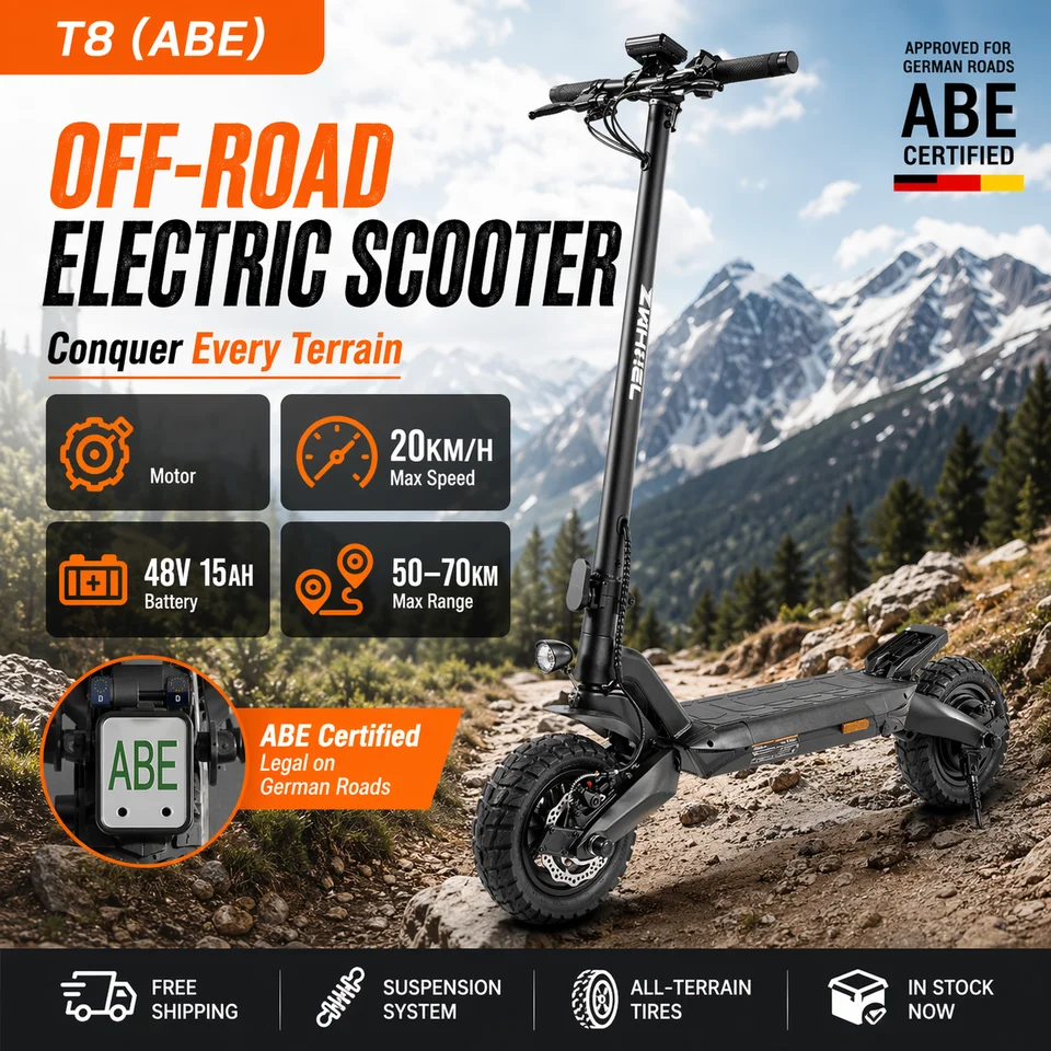 YL-T8 (ABE) Electric Scooter for Adult, 48V15Ah Battery With