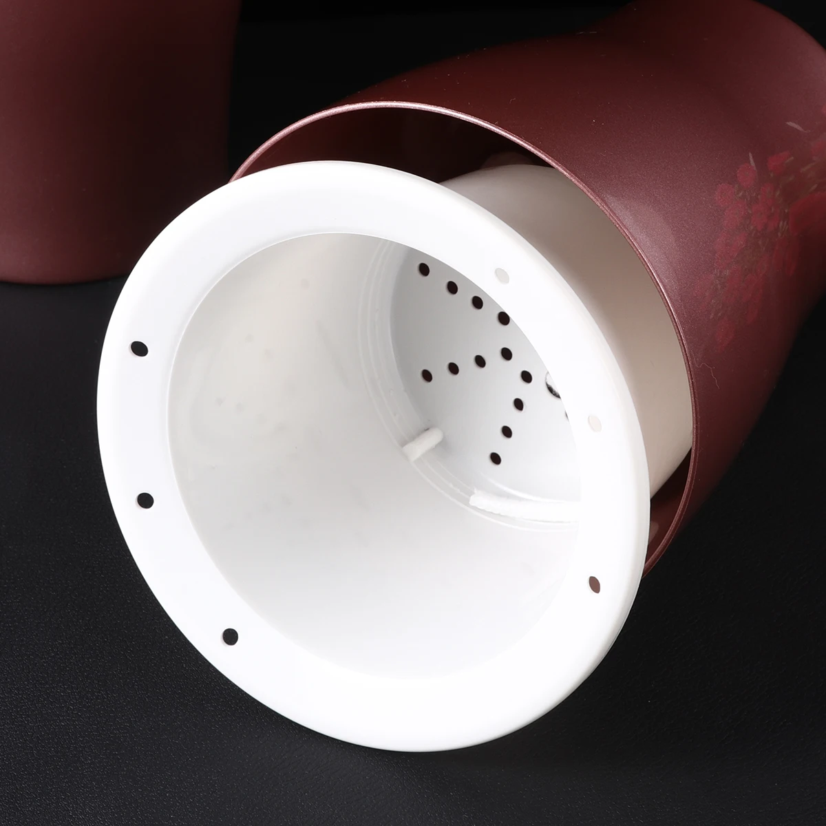 

2pcs Self Watering Flowerpot With Cotton Rope Plastic Planter For Succulents Herbs Cacti Durable Heat Cold Resistant Plant