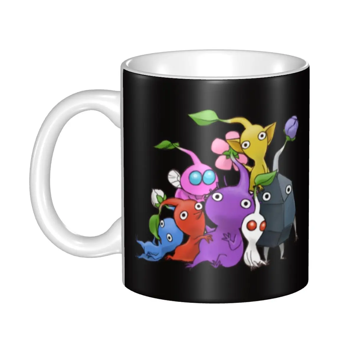 

Cartoon Plant Creature Pikmin Mug Custom Animated Games Coffee Ceramic Mug Cup Creative Present