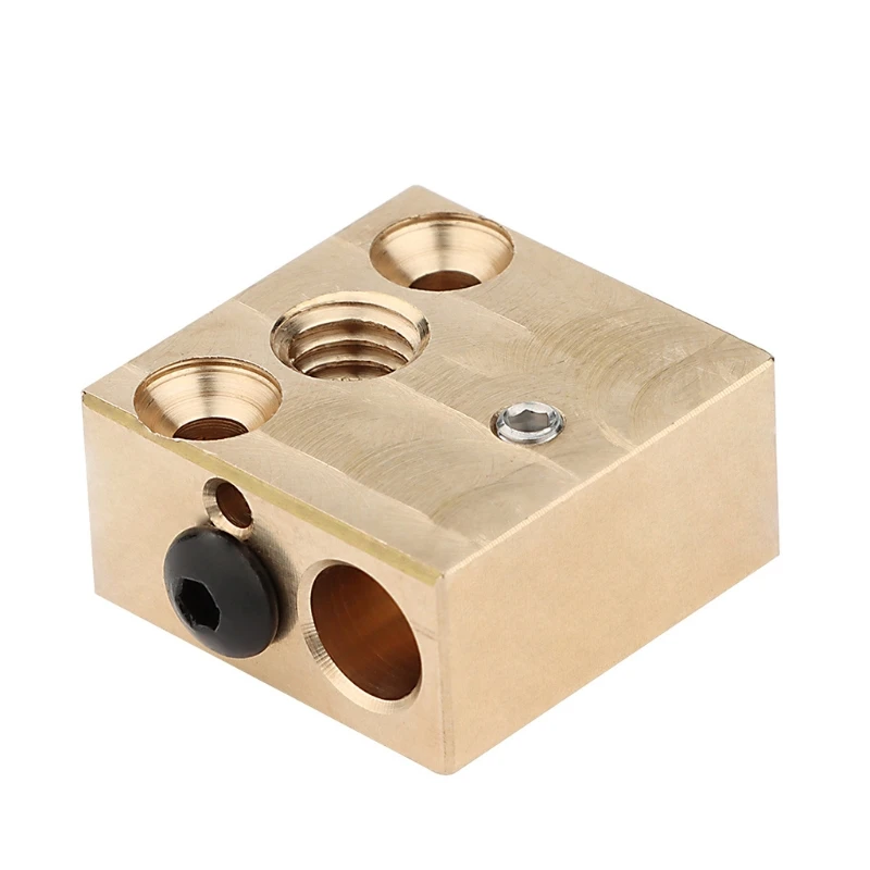 

High Temperature Hardened Brass Heatblock For E3D Hotend 3D Printer Dropship